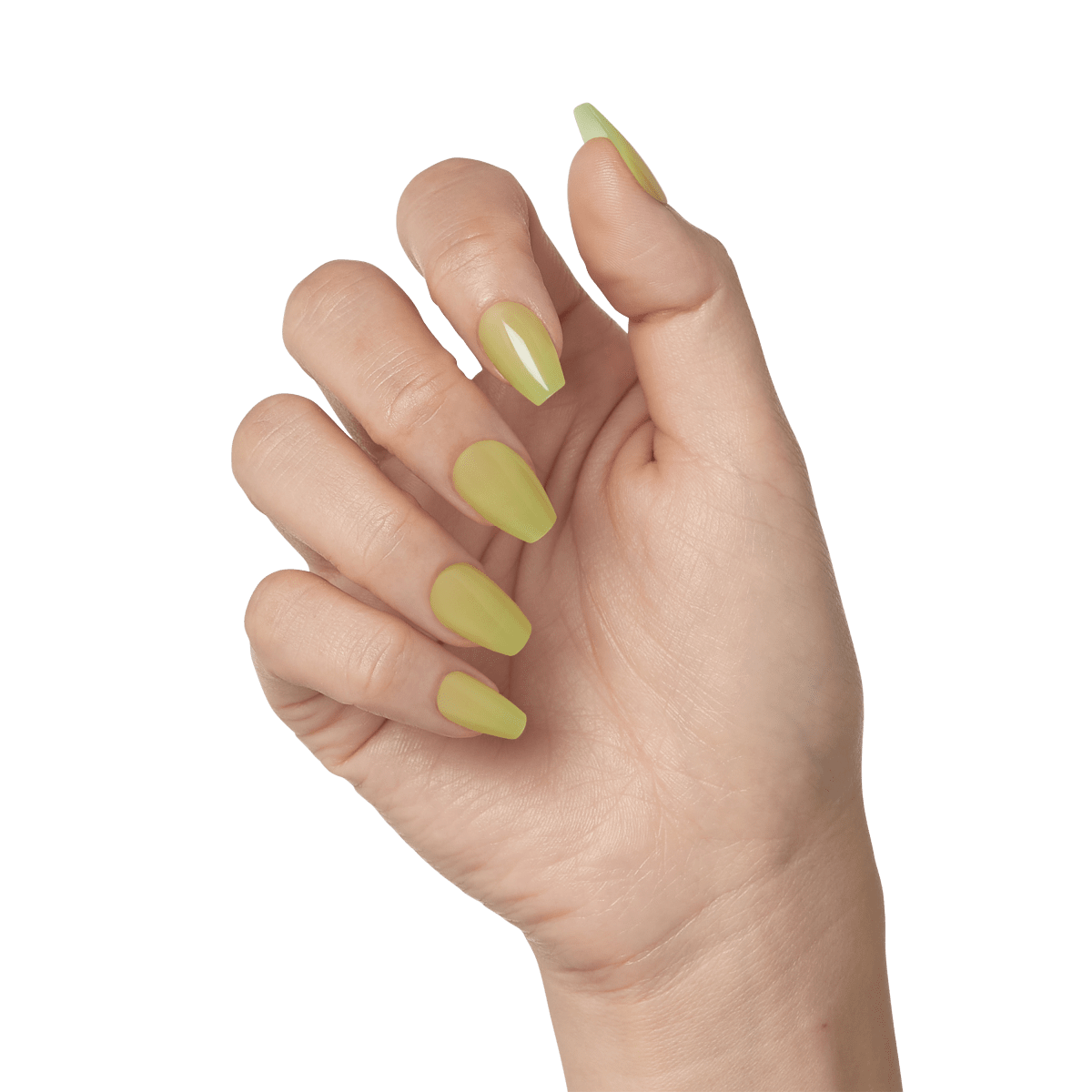 KISS imPRESS Color FX Press-On Nails, No Glue Needed, Green, Short Square,  33 Ct.